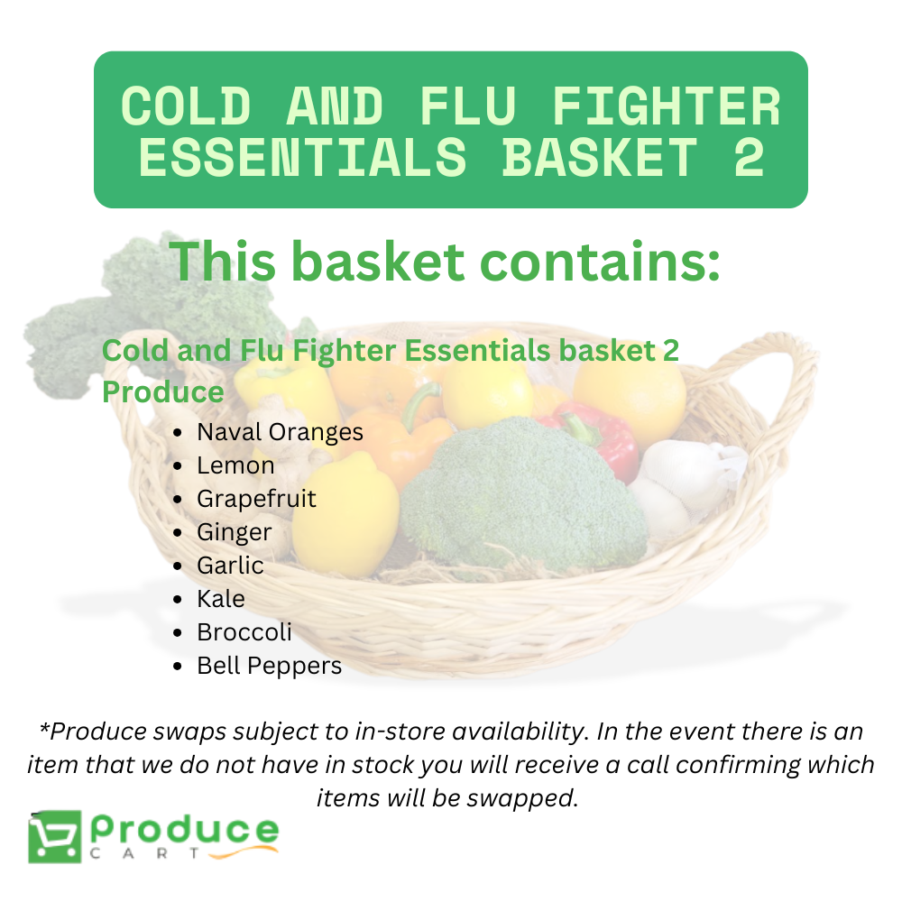 Cold & Flu Fighter Essentials Basket - Serves 1-2
